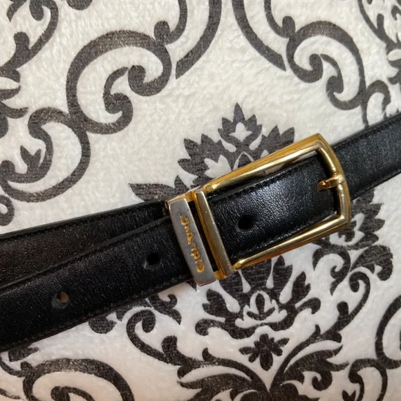 Pierre Cardin calf finished cowhide belt size 34 black - Picture 2 of 10